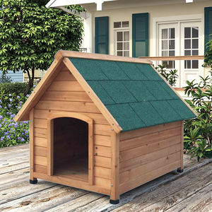 SDD004 Caseta <span class=keywords><strong>de</strong></span> perro <span class=keywords><strong>de</strong></span> <span class=keywords><strong>madera</strong></span> <span class=keywords><strong>para</strong></span> <span class=keywords><strong>perros</strong></span> pequeños, medianos y grandes, impermeable, perrera <span class=keywords><strong>para</strong></span> exteriores/interiores, refugio <span class=keywords><strong>para</strong></span> cachorros con piso elevado - Product Image 4