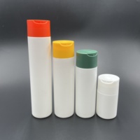 Bouteilles de shampooing HDPE avec LOGO personnalisé 250ML Bouteille en plastique pressé mat Emballage de gel cosmétique de bain pour le corps 200 300ml