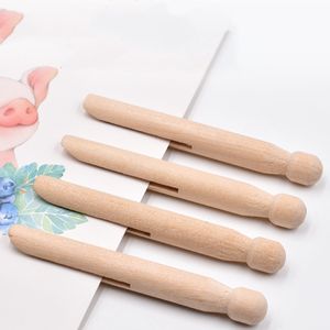 Piquet de chariot en bois de 11cm, pinces à linge rondes de la vieille école, piquet traditionnel en bois - Product Image 2