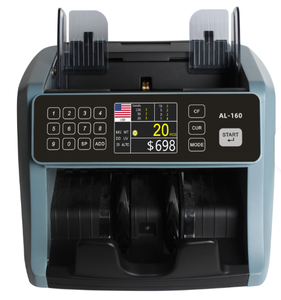 Contador de billetes de carga superior AL-160T con detector UV y MG, contador de billetes de valor mixto <span class=keywords><strong>EUR</strong></span> <span class=keywords><strong>USD</strong></span> - Product Image 2