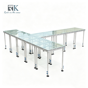 Aluminum Stage Portable Stage Equipment System Modular Glass Stage <b>Platform</b> for Wedding Concert Events - Product Image 1