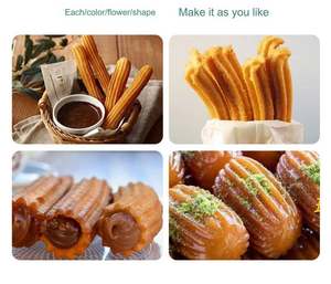 Machine à fabriquer des produits céréaliers 5L/7L, multifonction, pour le remplissage et la friteuse de <span class=keywords><strong>churros</strong></span>, 60 pièces/min, portable, pour bâtonnets de pâte frite style latin - Product Image 5