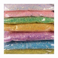 Paillettes en vrac en PVC holographiques transparentes, dorées, en forme d'étoile, de fleur et de papillon, pour nail art et Noël