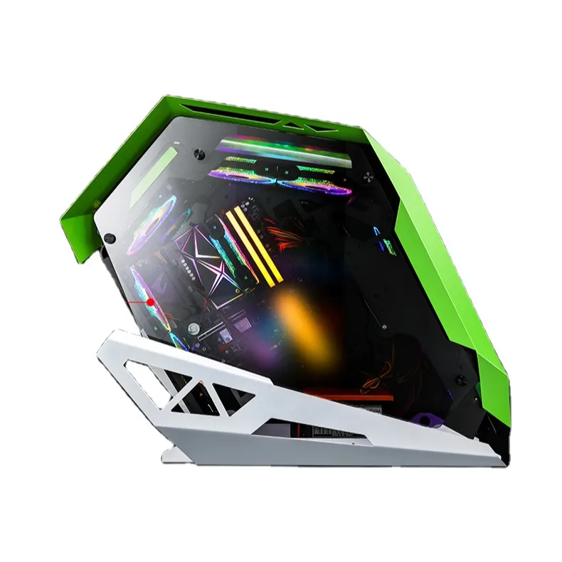 2022 novo design de desktop caso dissipação de calor cpu ventilador rgb matx computador gaming caso e-sports computador atx