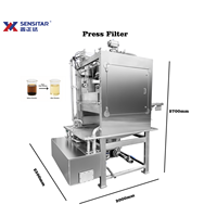 Machine de filtration automatique à pression d'huile pour nuggets de poulet enrobés, filets de poisson, noix, porc frit croustillant SUS304