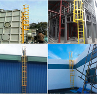 Échelle d'évacuation d'urgence moderne industrielle en alliage d'aluminium montée au plafond pour l'atelier et la construction