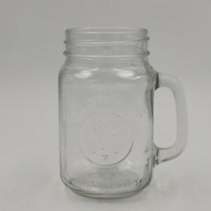 Customized Clear 16 oz 500ml Glass <strong>Wide</strong> <strong>Mouth</strong> <strong>Mason</strong> <strong>Jar</strong> with Aluminum Cap Straws and Handle for Juice Tea Soda Water - Product Image 6
