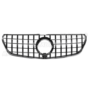 Parrilla Delantera para Automóvil Estilo GTR Plateada/Negra para Mercedes Benz Clase V W447 V250 V260 2015-2018, Parrillas Deportivas - Product Image 3