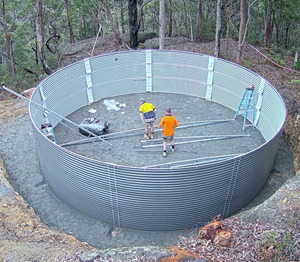 Prix des panneaux de réservoirs d'eau en acier galvanisé ondulé pour la récupération des eaux de pluie, capacités 500, 1000, 1500 litres et gallons - Product Image 5