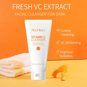 Limpiador Facial <span class=keywords><strong>con</strong></span> Vitamina C, Espuma Limpiadora Profunda Hidratante e Iluminadora, Niacinamida, <span class=keywords><strong>Aloe</strong></span> Vera, Fabricante OEM de Productos para el Cuidado de la Piel - Product Image 3