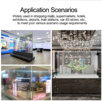 Pour LG 30 pouces Transparent OLED Display Touch Kiosk Panel Interactive Smart Digital Signage 1366*768 Résolution 600 Nits