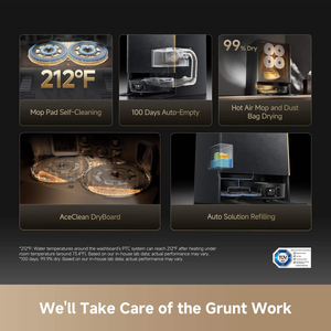 Dreame Matrix 10 Ultra Robot Aspirateur Laveur - Détection de taches par IA, Nettoyage à l'eau chaude, Navigation LDS SLAM, Vidage automatique des débris, Garage - Product Image 4