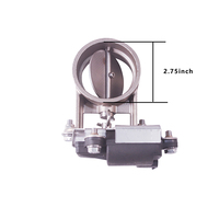 Valve électronique d'échappement 2 fils 12V 2 "2.36" 2.5 "3" Valve électrique de silencieux d'échappement de voiture