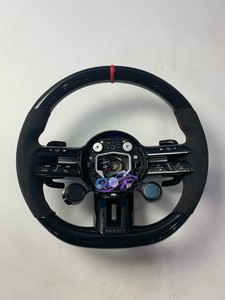 Volant en cuir perforé pour Mercedes-Benz GLA 250 GLB <span class=keywords><strong>200</strong></span> GLC 300 GLE 250d GL 550 G 63 AMG Volant en fibre de carbone - Product Image 5