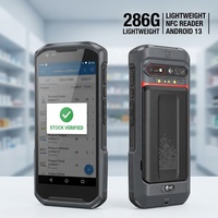 Terminal Portátil Android 13 con Escáner de Código de Barras y NFC, Pantalla de 5.5 Pulgadas, 286g, PDA Ligero para Auditoría en Tiendas Minoristas