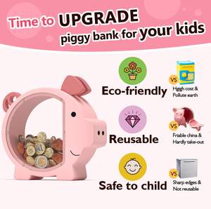 Tirelires en bois personnalisées mignonnes pour garçons et petites filles-Boîte d'épargne pour l'argent - Product Image 5