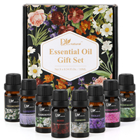 Huile Essentielle 100% Pure et Naturelle Lavande, Arbre à Thé, Eucalyptus, Rose, Agrumes pour Nourrir la Peau, Anti-Âge, Anti-Rides