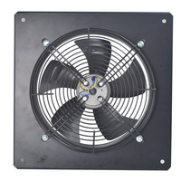 Ventilateur à flux axial à rotor extérieur carré 100W ventilateur d'extraction de fumée d'huile à faible bruit, ventilation de ventilateur d'extraction industriel puissant