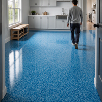 Peinture époxy pour sols en sable coloré, revêtement époxy liquide auto-nivelant pour sols en ciment, garages et sols industriels