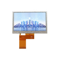 Kustom 4.3 inci 480x272 Pixel Sunlight terbaca TFT LCD Panel sentuh RGB Mipi LVDS antarmuka suhu lebar mendukung tipe Cog