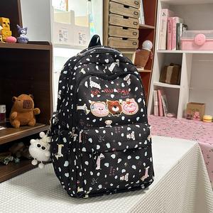 High-appearance fashionable <b>cute</b> cartoon backpack bowknot backpack <b>bear</b> large casual backpack - Product Image 6