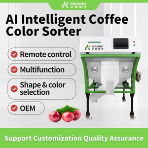 Wesort nhà sản xuất 6sxz-68l đơn kênh Crawler máy cà phê thô trái cây chín cà phê đậu colour phân loại máy - Product Image 2