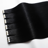 Extensions de cheveux naturels Remy vietnamiens de qualité supérieure 12A, 100 % cuticules alignées, lisses comme des baguettes, double épaisseur, à bandes adhésives