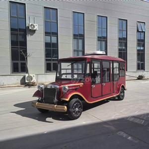Voiture Classique Rouge de Haute Qualité, 8 Places, Style Touring Vintage, avec Portes Électriques, Véhicule Rétro pour Visites Panoramiques en Zone Touristique - Product Image 3