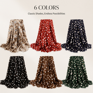 Pañuelo de Satén para Mujer, 180×90cm, Estampado de Corazones en Dorado, Chal de Algodón, Ligero y Cálido para Invierno, Diseño Personalizado Disponible - Product Image 6