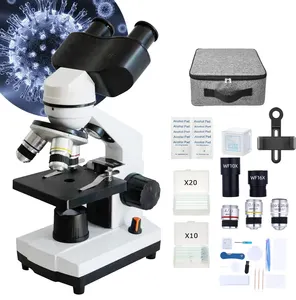 Microscope Optic Instrument Customized Laboratory Microscope Binocular Light Source Adjustable Stereo Optical Microscope