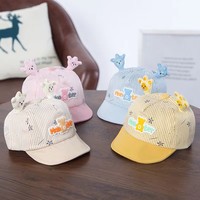 Gorra de Béisbol Unisex para Bebé, Estilo Coreano, Primavera-Verano, Visera Suave, Transpirable, Ajustable