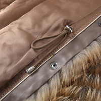 Jancoco nouveau Style femmes manteau de fourrure véritable luxe Long manteau de fourrure de renard véritable