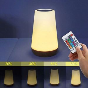 Remote Control Touch Modern Design <b>Round</b> <b>Table</b> Lamp Kitchen <b>Bedside</b> Night Light Pat Pat Colorful Ambient Lights - Product Image 3