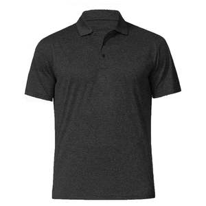 Camisa Clásica para Hombre, Estampada, de Manga Corta, 100% Algodón, Antiarrugas, con Bolsillo, Estilo Deportivo, Negra, Informal, de Punto - Product Image 2
