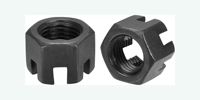 Écrous fendus, écrous hexagonaux fendus, zinc noir/zinc nickelé/galvanisé/Dacro ISO4032/ASME/ANSI B 18.2.2/GB6170/BS4190 OEM/ODM