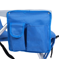 Soleil des vacances d'été Top vente Hitree Lace-up Design Aluminium Confortable Sac à dos Plage Chaise pliable avec glacière