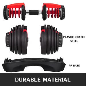 Set di Manubri Regolabili di Alta Gamma da 24kg con Cambio Rapido, Prodotto da <span class=keywords><strong>Palestra</strong></span> con Logo Personalizzato, Manubri Rivestiti in Gomma High-Tech - Product Image 5
