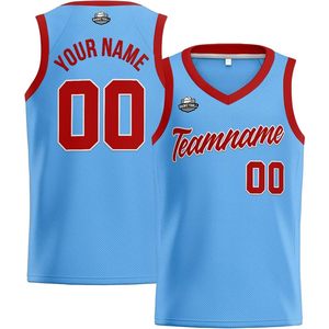 Camiseta de baloncesto personalizada, unisex, para adultos, con cuello en V, sublimada, que absorbe la humedad, con nombre del equipo 00 - Product Image 1