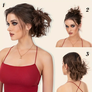 Nouvelles Tendances : <span class=keywords><strong>Chignon</strong></span> Synthétique Effet Coiffure Désordonnée pour Femme, Vente en Gros, Postiches et Extensions <span class=keywords><strong>de</strong></span> Cheveux - Product Image 2