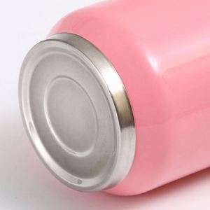 Gobelet isotherme personnalisé en acier inoxydable écologique pour canettes de cola avec paille - Cadeau promotionnel idéal - Product Image 4