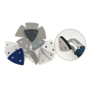 80 * 80毫米鼠标海绵砂干湿打磨海绵，带<span class=keywords><strong>3</strong></span>孔三角泡沫砂纸，用于研磨工具抛光研磨 - Product Image 3