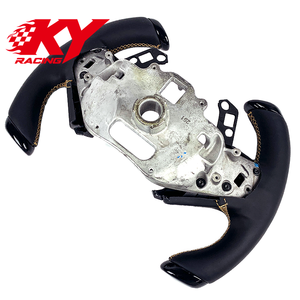 Volant sport en cuir et fibre de carbone, style F1 personnalisé, avec fonction de chauffage pour Chevrolet Corvette C8 Z06 ZR1 - Product Image 3