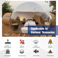 Tente de rangement extérieure gonflable en PVC monocouche Ceyu, maison bulle transparente imperméable pour hôtel, complexe hôtelier, amovible, pour 2 personnes