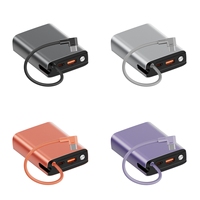 Boîtier en aluminium, USB-C PD 35W, batterie externe compacte 10000mAh, écran numérique, câble intégré, interface USB-A USB-C, logo personnalisé