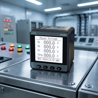 EASTSONG ES600E Medidor de Panel Trifásico Clase 0.5S kWh Armónicos 2-31 Factor de Potencia Activo y Reactivo RS485 Modbus DL/T645 IP65 6A Máx.