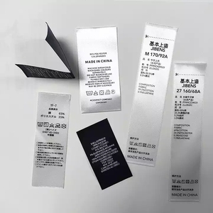 Tùy Chỉnh May T-Shirts Áo Sơ Mi Gấp In Chăm Sóc Nhãn Cho Quần Áo Cổ In Ấn Giặt Nhãn - Product Image 3