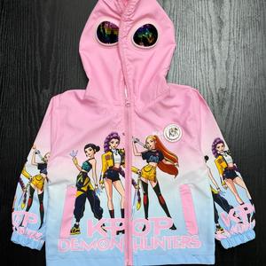 เสื้อแจ็คเก็ตฮู้ดลายการ์ตูน Kpop Demon Hunters รุ่นใหม่ Huntrix K-POP Fairy-tale Girl สำหรับฤดูใบไม้ผลิและฤดูใบไม้ร่วง - Product Image 6