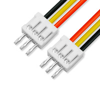 Câble connecteur droit carte-carte 1007-24AWG, pas de 20 mm, SAN2P, fil terminal rouge et noir sans conducteur/isolation pour PCB