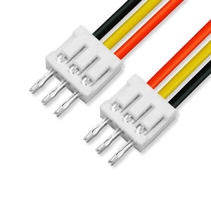 Cable Conector Recto de Placa a Placa 1007-24AWG con Paso de 20mm SAN2P Rojo y Negro, Cable Terminal sin Conductor/Aislamiento para PCB - Product Image 5