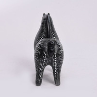 Statue d'animal en résine chic à pois, design artistique moderne nordique, figurine de cheval pour la décoration, ornement d'intérieur